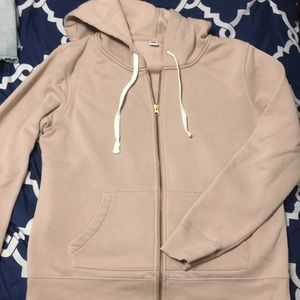 Zip-up hooded sweatshirt